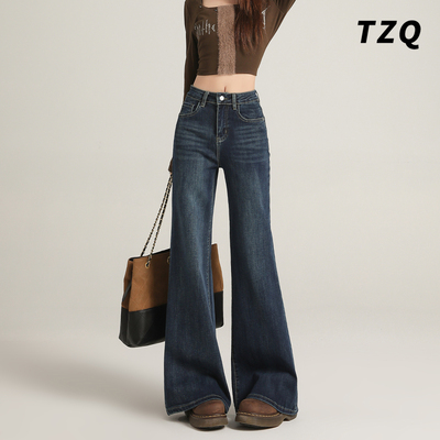 2025秋冬爆款高腰显瘦加绒喇叭裤