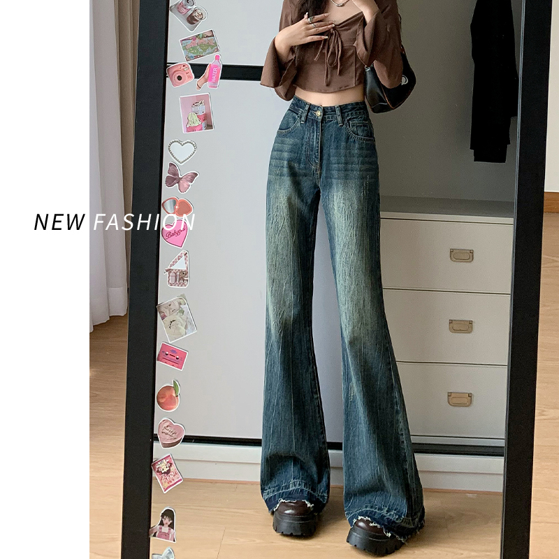 微喇牛仔裤女款夏季2025年薄款