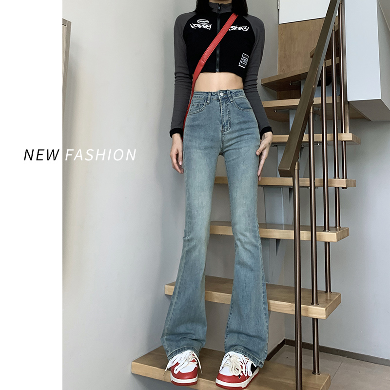 微喇牛仔裤女春秋2025新款复古