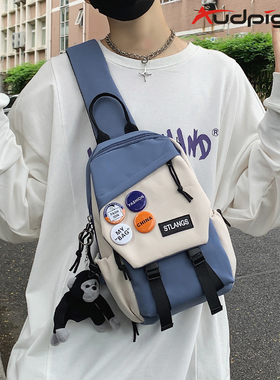 斜挎包中大童运动小背包儿童帅气男孩挎包外出旅行小学生出游胸包