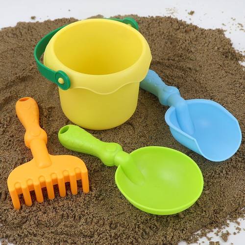 儿童小桶沙滩桶玩具玩沙小铲子套装宝宝戏水玩具耐摔挖沙玩雪工具
