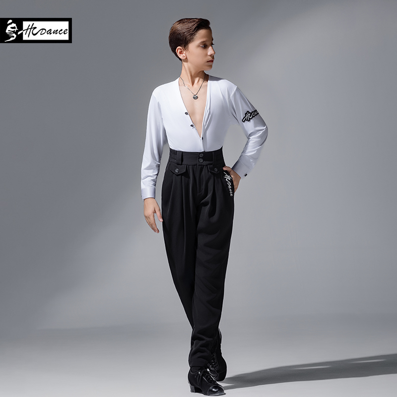 男童秋冬新款v领长袖修身上衣