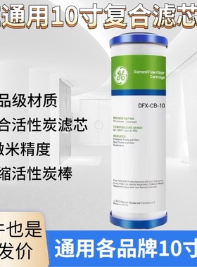 GE净水器前置10寸钻石流滤芯家用厨房直饮过滤器DFX10ATS25005000