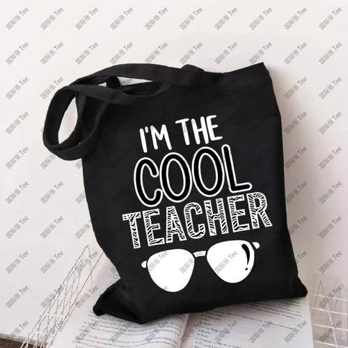 热卖外贸潮流Teacher教师节个性印花礼物袋手提购物袋单肩包