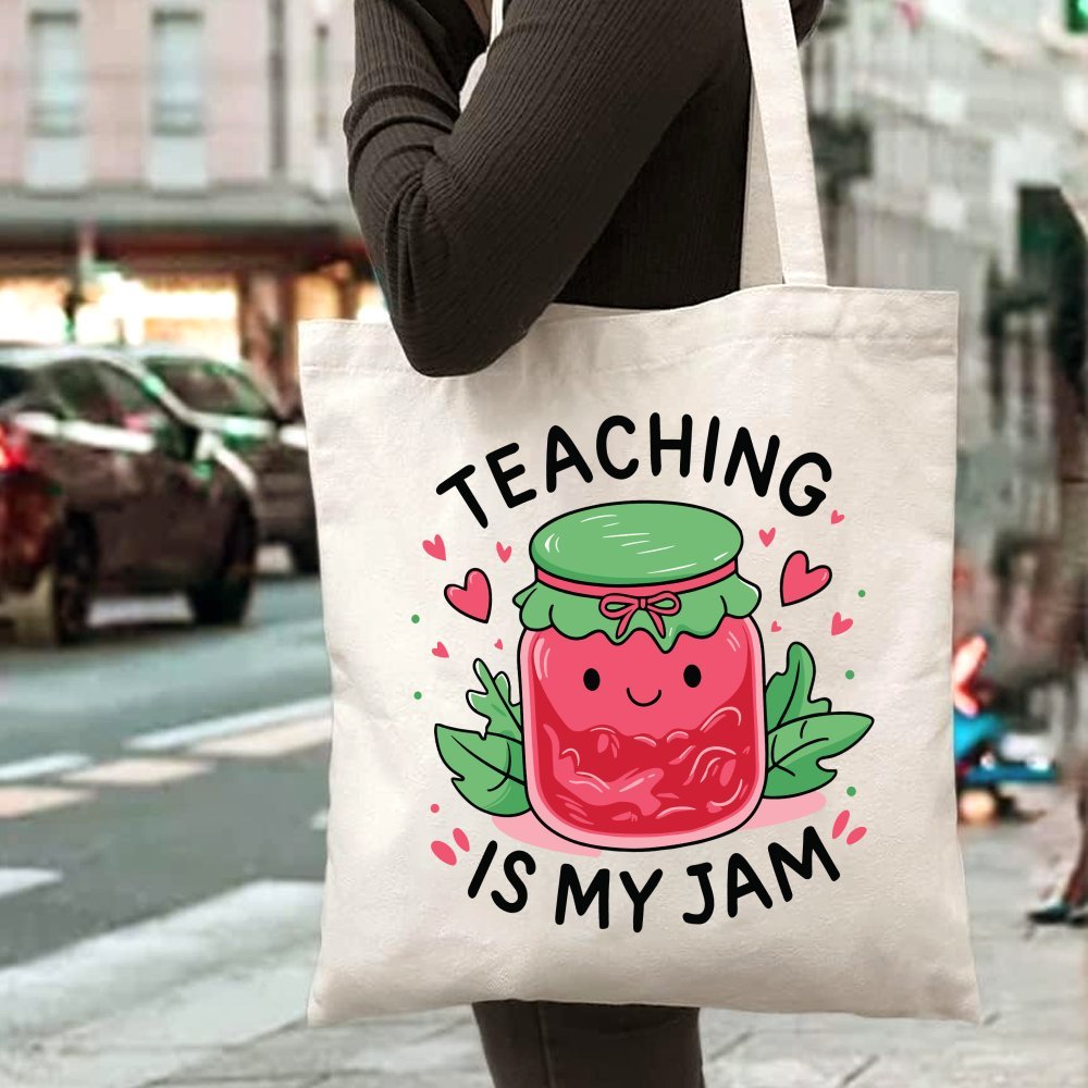 跨境新款卡通字母印花帆布包