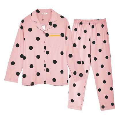 绮瑞女款纯棉甜美圆点家居服