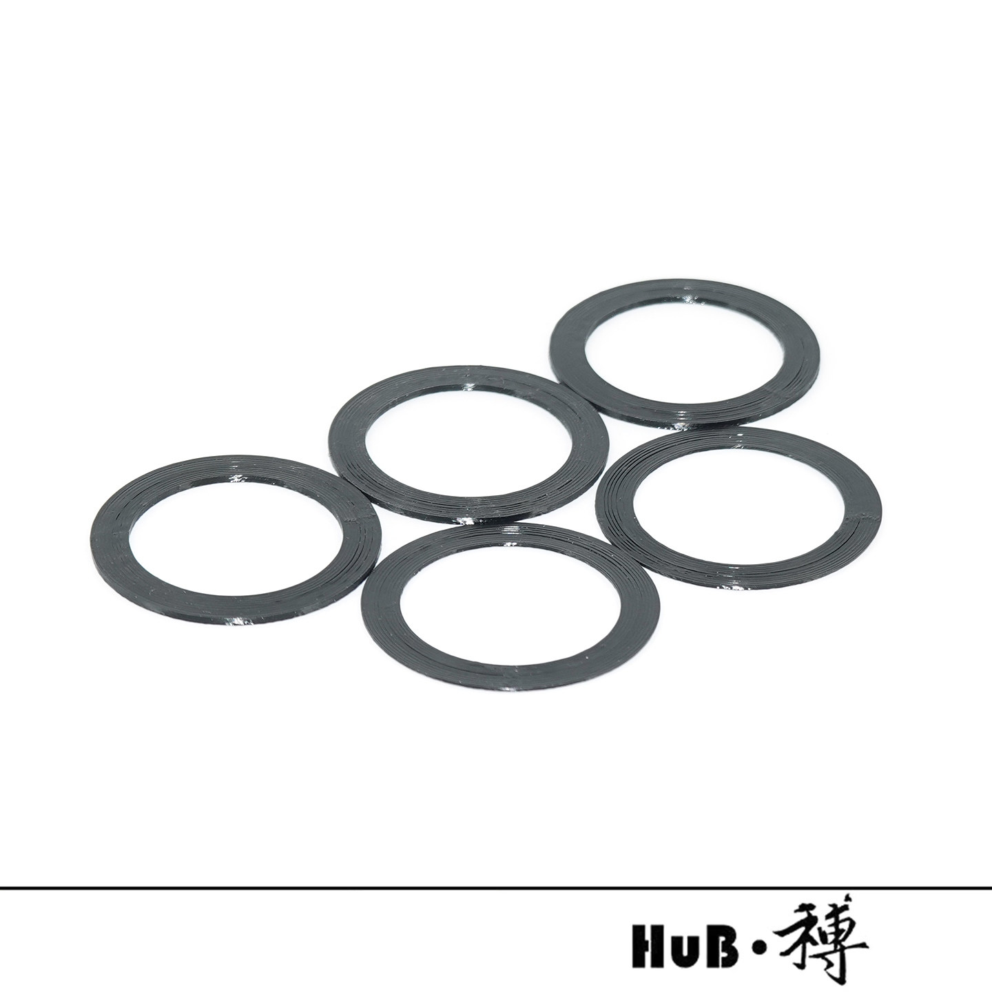 HuB和博公路自行车牙盘垫圈工程塑料曲柄轴心垫片24/33mm单车配件