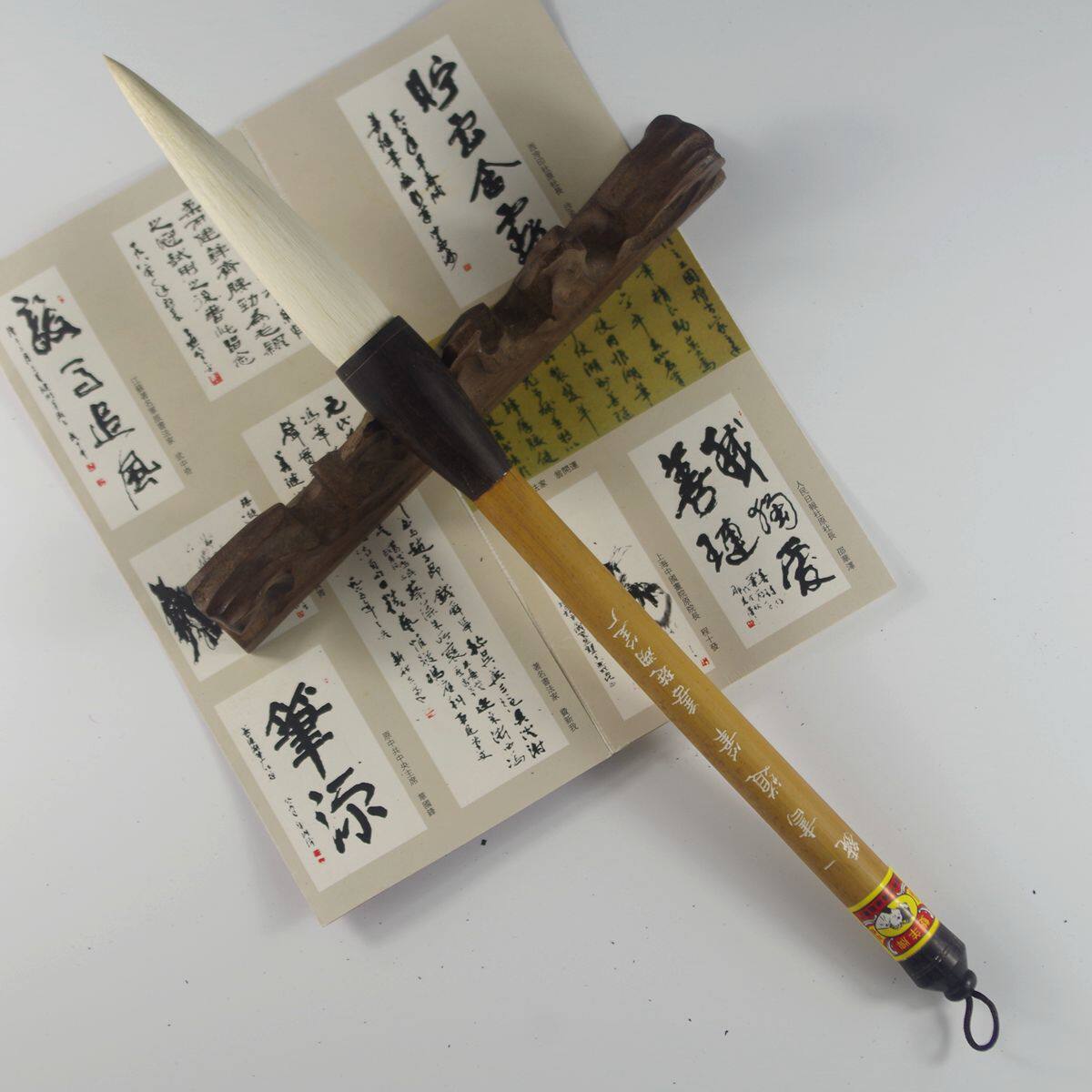 正品双羊牌善琏湖笔厂一号书道笔湖州加健羊毫软兼毫斗笔书法毛笔