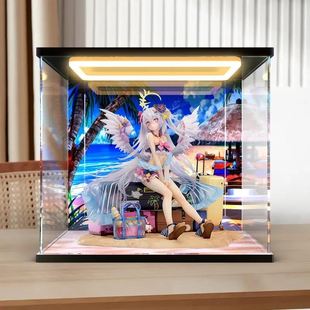 适用ELEGANT 碧蓝档案 白洲梓 泳装 手办模型亚克力回型灯收纳盒