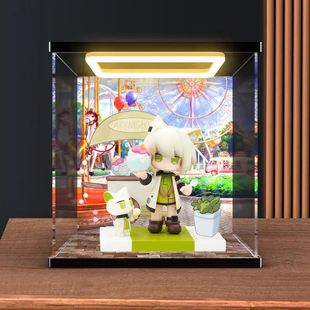 适用 明日方舟 来份甜点Q版系列 凯尔希 手办回灯款亚克力收纳盒