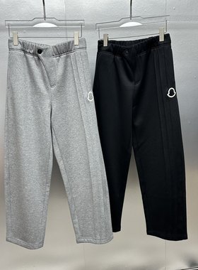 欧货时尚松紧腰韩版男士磨毛休闲裤2025秋冬新款高品质青年直筒裤