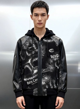 欧货轻奢25秋冬网红款个性时尚休闲重工刺绣拼绵羊皮夹克羽绒外套