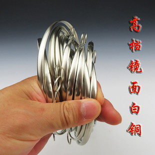 宜兴紫砂茶壶高档实心白铜镜面提梁壶把手提梁适两孔间距7-15厘米