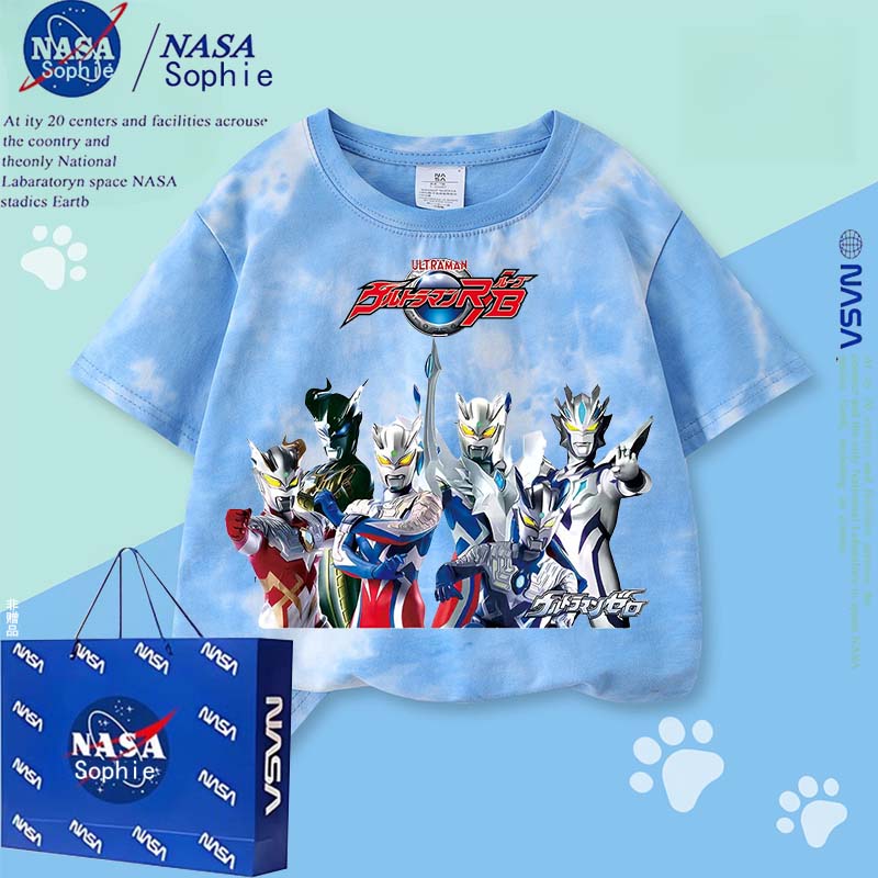NASA联名奥特曼衣服迪迦赛罗T恤
