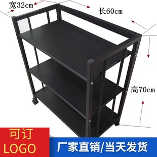 火锅店菜架子多层蔬菜架酒店饭厅厨房置物架三层铁艺置物架烧烤架