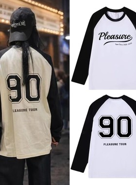 JOLIN蔡依林PLEASURE演唱会周边同款插肩长袖T恤应援男女打底衣服