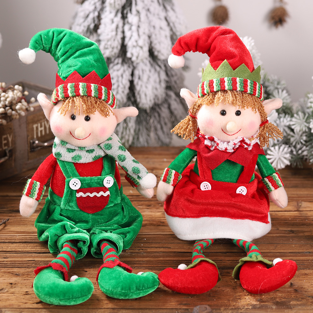 娃Festival Christmas Leg Hanging Sitting Doll gift ornaments