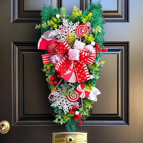 花环stairs pendant Tree Christmas Door Hanging party garland