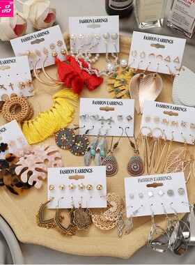 new retro dangler braided exaggerated tassel earrings 1 set