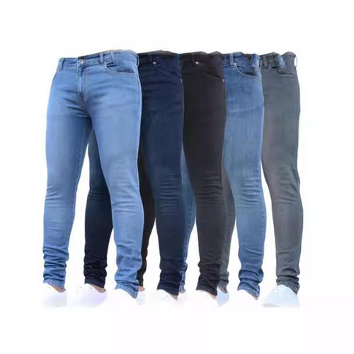 New Men's Tight Leggings Men's Jeans Button Open pants male