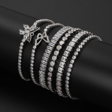 高级感锆石手链 Zircon Bracelets Silver Bracelet hand Jewelry