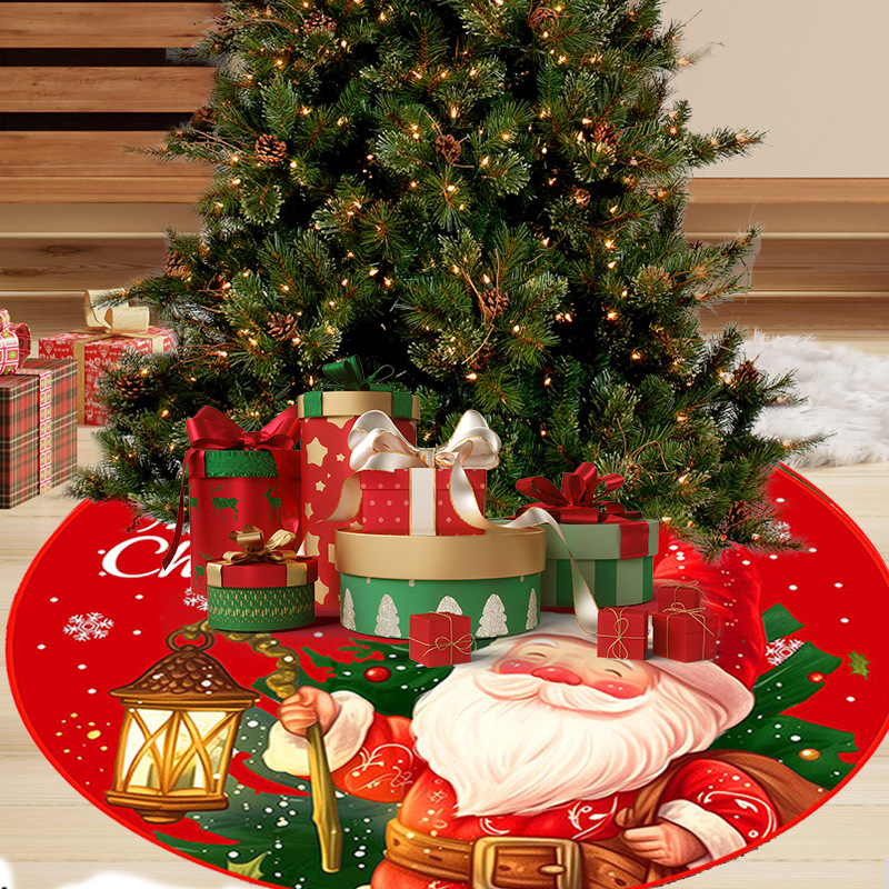 New Christmas Decoration Santa Claus Snowflake Tree skirt