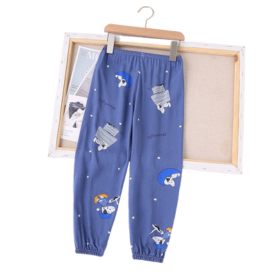 夏季儿童棉绸睡裤小孩家居