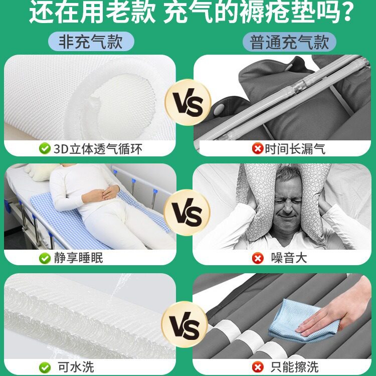 卧床老人垫屁股防压疮病