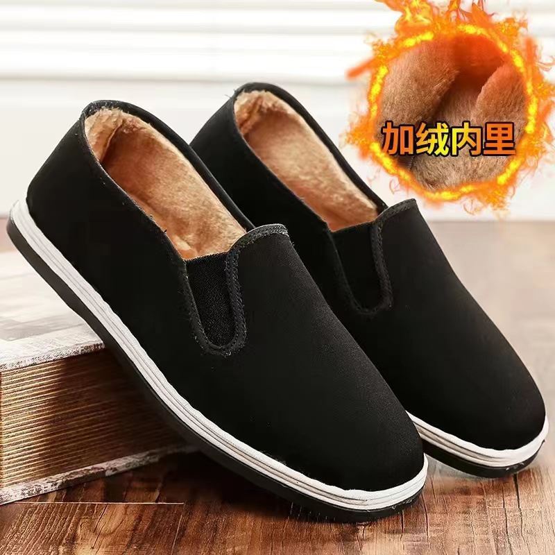 男士老北京布鞋加绒保暖