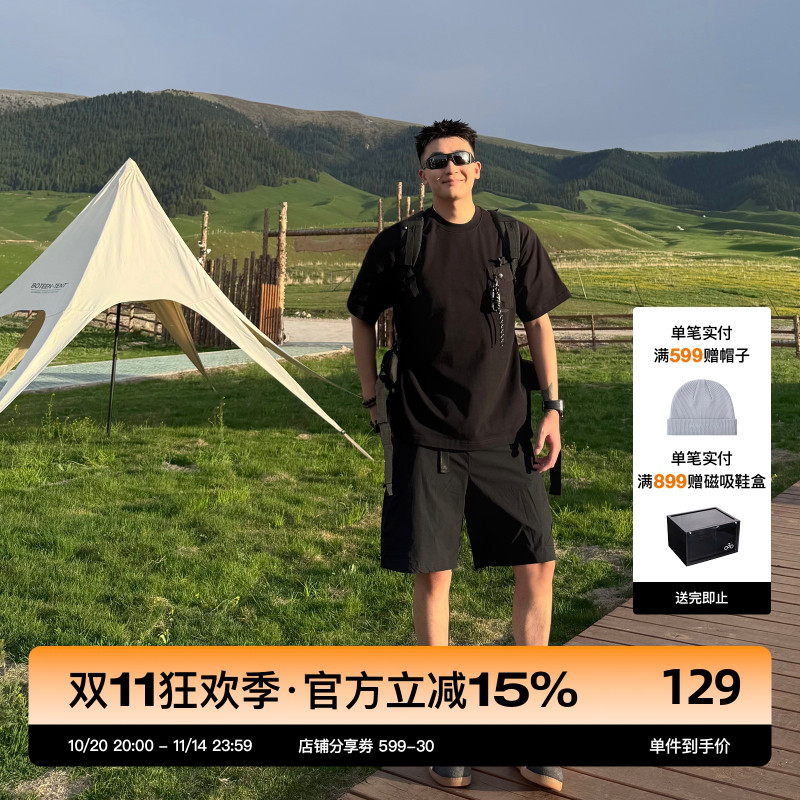 SANBAI叁佰防晒多口袋短裤