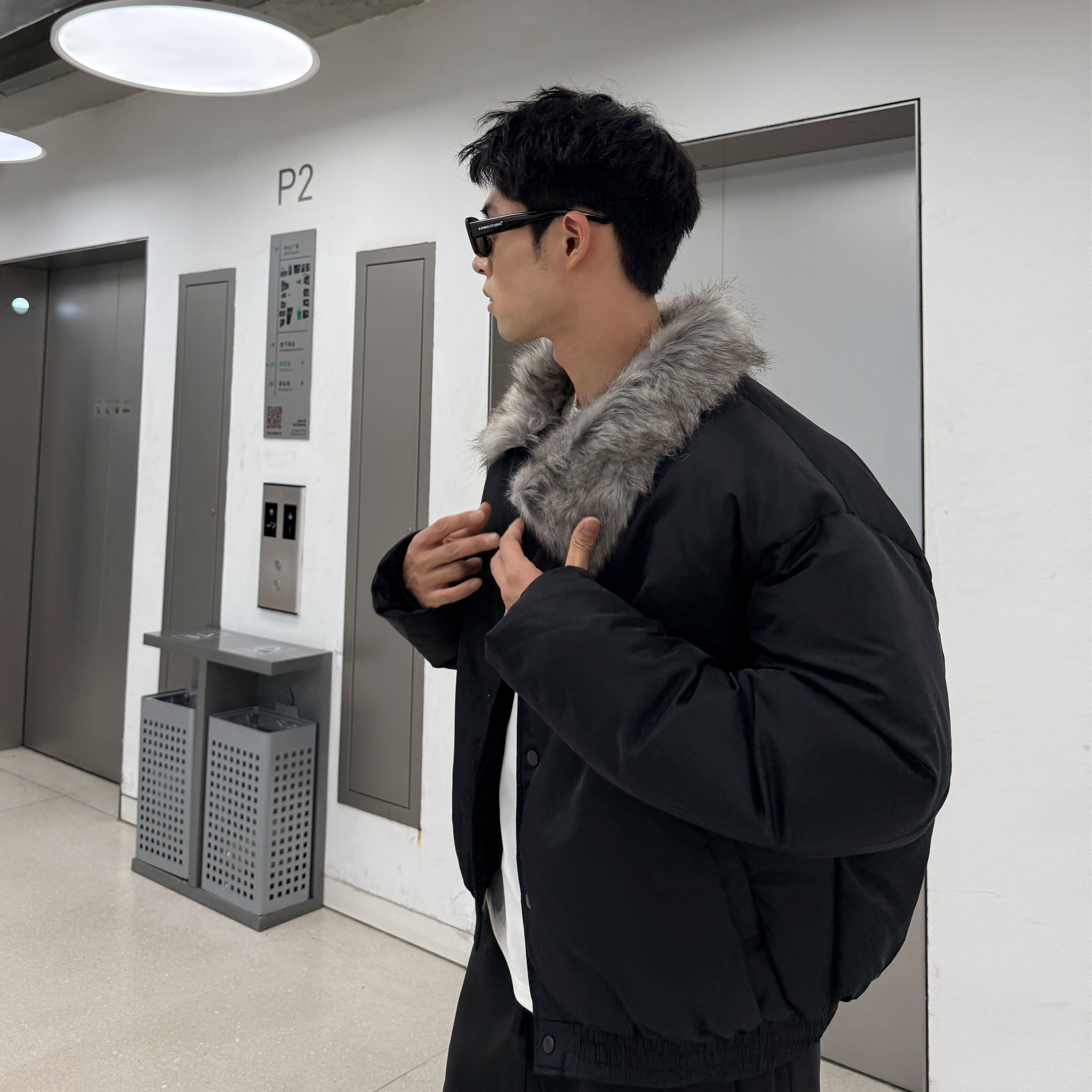 SANBAI叁佰cleanfit加厚棉衣