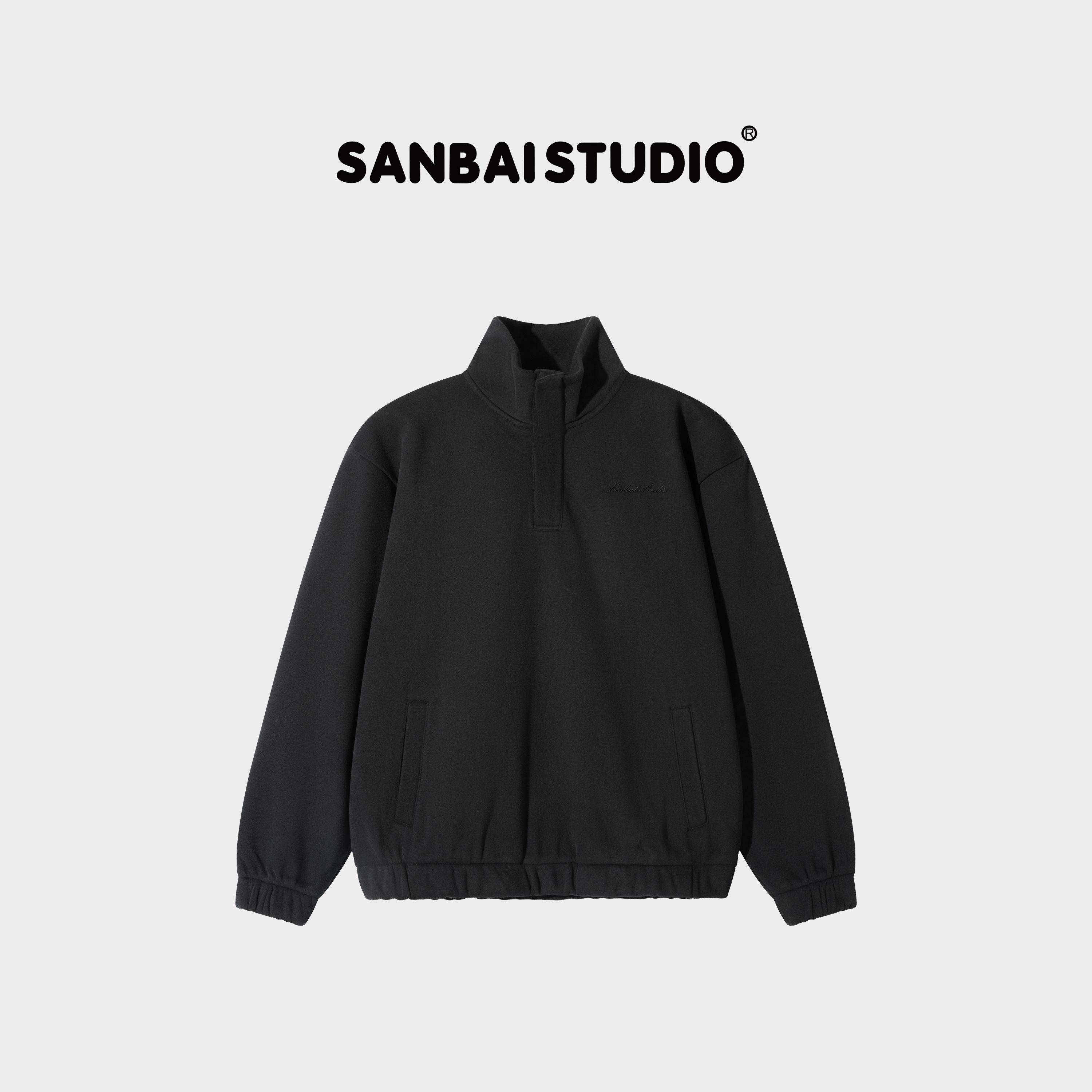 奥粒绒卫衣黑色SANBAI叁佰