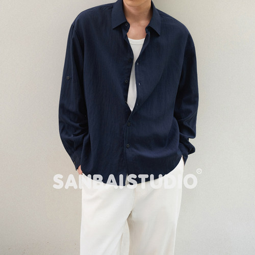 SANBAI叁佰立体抗皱衬衫