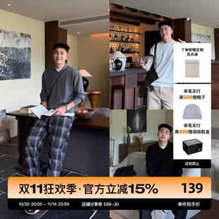 老钱风POLO毛衣男士 海鸥领 秋季 新款 SANBAI 复古针织长袖 叁佰