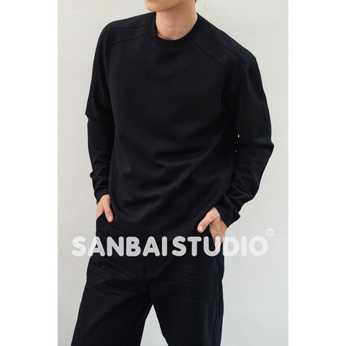 SANBAI叁佰莫代尔正肩休闲长袖