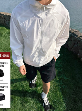 SANBAI 叁佰【原纱防晒服】UPF50+防晒衣男户外网眼透气立领外套