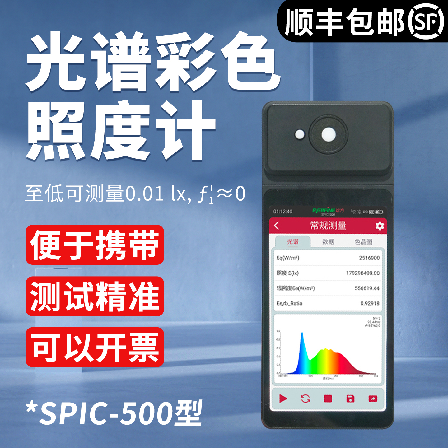 SPIC-500AW/BW光谱彩色照度计