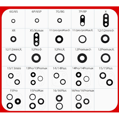 适用苹果XXR XSmax 11 12 13 14 15 16 promax摄像头镜片玻璃镜面