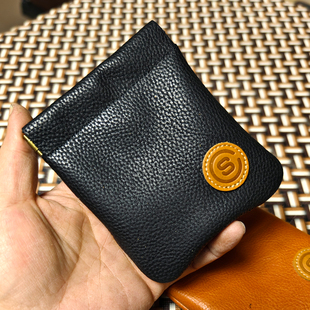 纯牛皮手镯包手串收纳袋佛珠佛牌珍珠项链镯子玉镯袋日式简约保护