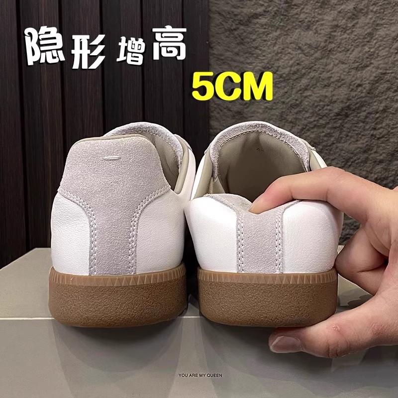 牛皮德训鞋女鞋复古新款男板鞋