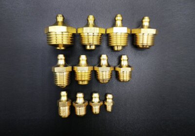 德标直注式黄油嘴  船用牛油嘴DIN71412铜铁挖机油嘴