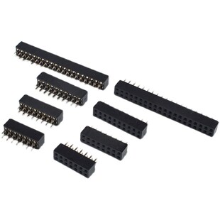 双排母2.0mm间j距直针脚双排母座排针座连接器2x2p3P4P5P7P8P-40P