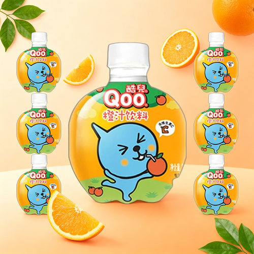 美汁源酷儿Qoo橙汁饮料260ml*6瓶