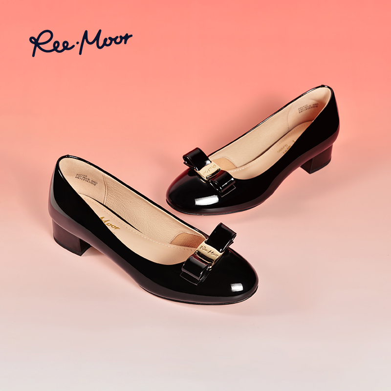 reemoor浅口单鞋气质跟鞋