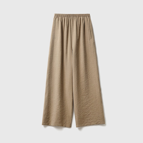 丝锦泡泡绉~DrySilk【石皮肌理感/易打理/抗皱耐造】显瘦懒人神裤