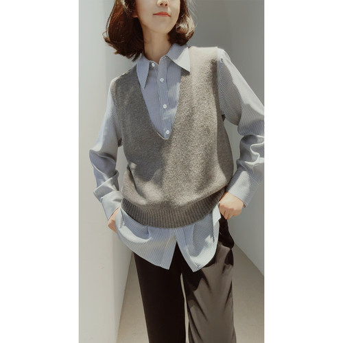 叠穿神器！25秋冬【100绵羊毛/柔暖亲肤/无缝一体】时髦百搭/马夹