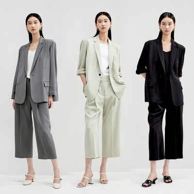 戎美 口碑限量王炸40.5姆米 重工真丝里经典西装/9分老爹裤