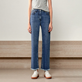 KZ0910723 直筒毛边九分牛仔裤 意大利料 经典 舒适微弹 戎美