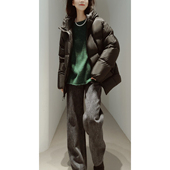 26超轻抗寒 细格科技料 白鹅绒 男女同款 3D立裁 可调帽羽绒服