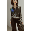 上衣 嵌花毛衣｜意大利工艺羊毛羊绒针织开衫 25新 小马图